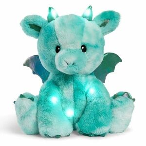 FAO Schwarz Light-Up Dragon Stuffed Animal - Teal